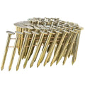meite Coil Roofing Nails 1-1/2 Inch 15 Degree Electro Galvanized Coil Nails for Pneumatic or Cordless Roofing Nailer Gun, Big Head Wire-Collated Roofing Nails for Lathing Sheathing 2,880PCS