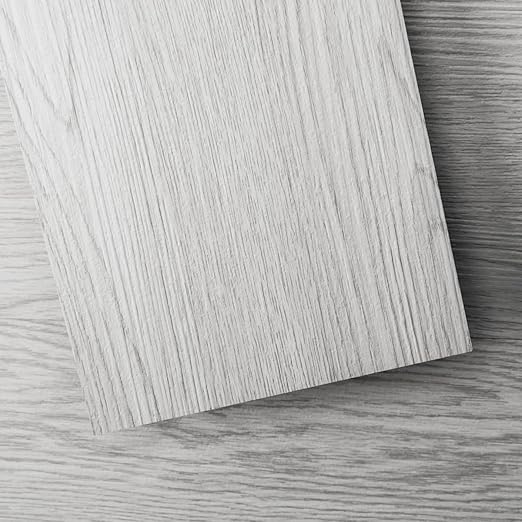 Art3d Peel and Stick Floor Tile Vinyl Wood Plank 12-Pack 18 Sq.Ft, Grey Ash, Rigid Surface Hard Core Easy DIY Self-Adhesive Flooring