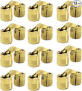 12 Pcs 14mm Brass Barrel Hinges Hidden Invisible Cabinet Furniture Hinges Concealed 180 Degree Opening Angle