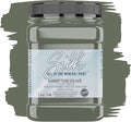 Dixie Belle Silk All-in-One Mineral Paint - Hampton Olive (32 Fl Oz) - Olive Green Water Based Built-In Primer + Topcoat for Wood + Metal - Durable Furniture Paint - Low Reflective Finish