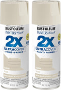 Rust-Oleum 334023-2PK Painter's Touch 2X Ultra Cover Spray Paint, 12 oz, Gloss Almond, 2 Pack