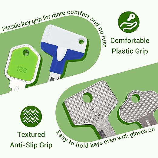 Contractors Heavy Equipment Keys Construction Equipment Multi Key Set fit Most Common Major Equipment Manufactures Forlift Dozer Lodaer John Deere CAT Case Hyster JCB Volvo and More Machine Keys