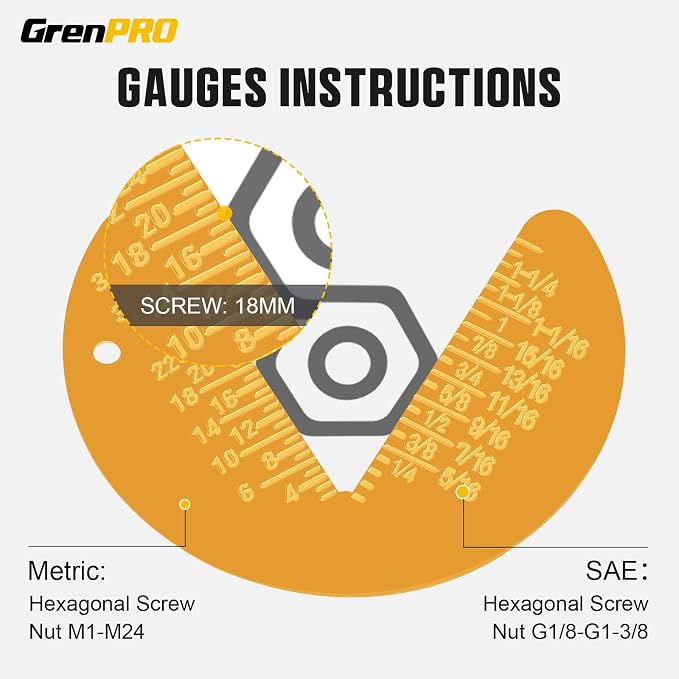 GRENPRO 22PC Ratcheting Wrench Set SAE&Metric Combination Open End Wrenches | 1/4"-3/4"&6-18mm Ratchet Wrenches, Gauge CR-V 72-Tooth 5° Swing 12Pt Mechanic Tools Sets, Roll Pouch for Auto & Home Repair