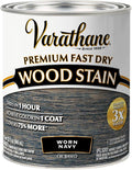 Varathane Premium Fast Dry Wood Stain | 1 Hour Dry Time | 1 Coat Color | Interior Wood Stain | Furniture, Cabinets, Doors, Trim | Quart | Worn Navy