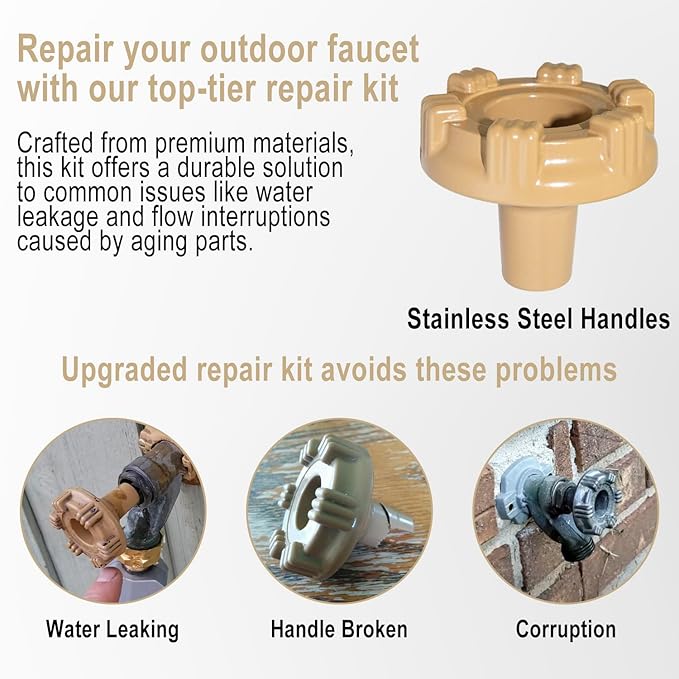 RK-17MH Outside Faucet Repair Kit Metal Handle Compatible with Woodford Model 17