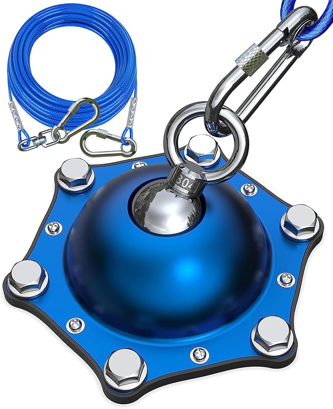 TOPKNOT Dog Tie Out Cable and Stake,(up to 200lbs) 360°Swivel Dog Run- No Tangle,with 30FT Heavy Duty Tie Out Cable for Dogs,Runner for Yard,Ideal for Outdoor Camping