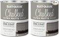 Rust-Oleum Country Gray Chalked All-in-One Ultra Matte Paint | One Coat Coverage | No Primer, Sanding, Or Topcoat Needed | Easy Clean Up | Made in USA | 30 OZ | 2 Pack