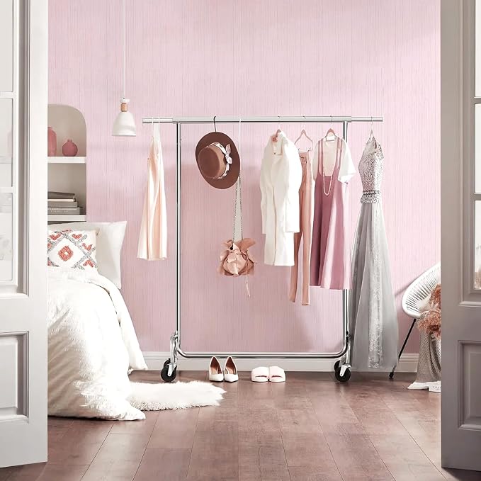 Pink Grasscloth Wallpaper Peel and Stick Wallpaper Texture Contact Paper 15.7"x120" Vintage Removable Waterproof Wall Paper for Room Walls Cabinets Furniture Drawers Desk