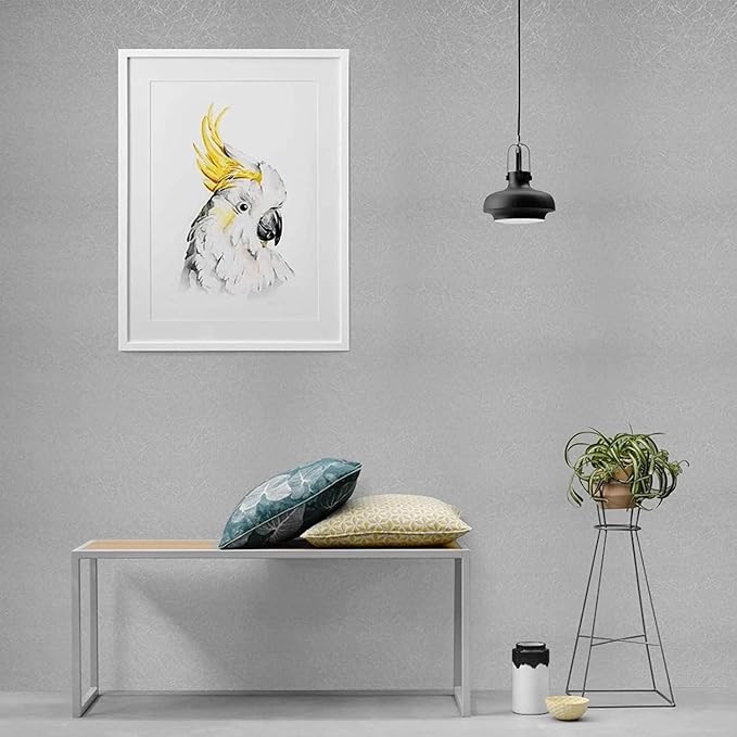 Silver Grey Wallpaper Peel and Stick Embossed Self Adhesive Contact Paper | 15.7" X 393.7" Removable Home Decoration Silk Vinyl Wrap Cabinet Countertops Furniture Renter Friendly Shelf Paper