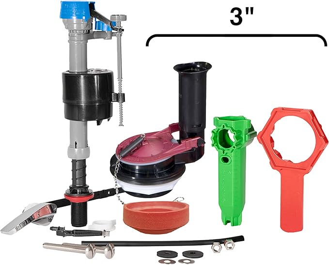 Fluidmaster K-400H-038-T4 PerforMAX 3 in. Everything Toilet repair kit, No Size, Multi