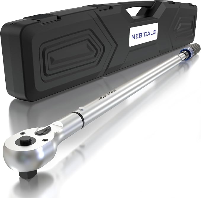 3/4'' 100-700 Ft Lb Torque Wrench Heavy Duty, Dual Direction | High hardness, Long lifetime, Stored In a Solid Case, Quick Release, Cr-V