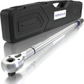 3/4'' 100-700 Ft Lb Torque Wrench Heavy Duty, Dual Direction | High hardness, Long lifetime, Stored In a Solid Case, Quick Release, Cr-V