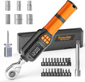 Digital Torque Wrench 0.44-8.8 Ft.lb/0.6-12 Nm, 1/4" Drive In lb Torque Wrench Set with Buzzer & LCD Indicator Electronic Rachet Torque Wrench for Bike Motor Car Auto Repair