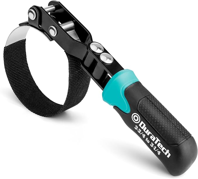 DURATECH Anti-Slip Small Swivel Oil Filter Wrench, 2-3/4" to 3-1/4" | Oil Filter Removal Tool, Ideal for Car Repair Tools