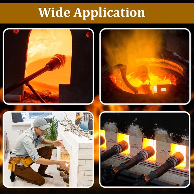4 Pcs Ceramic Fiber Insulation Blanket 60 x 24 x 1 Inch 2600F | High Density for Oven Insulation Replacement, Heat Resistant to 2602F, For Kilns Stoves Forges Boilers Pizza Ovens