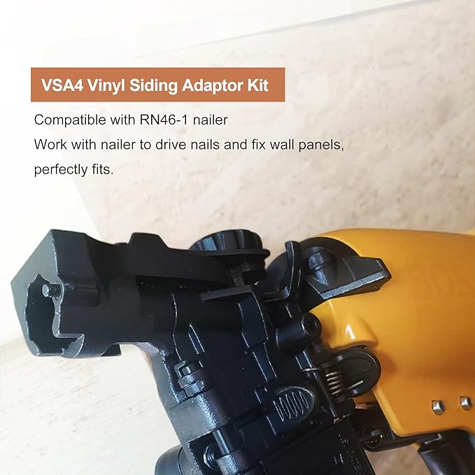 VSA4 Vinyl Siding Adaptor Kit Compatible with RN46-1 Coil Roofing Nailer, Siding Nailer Kit with Spring