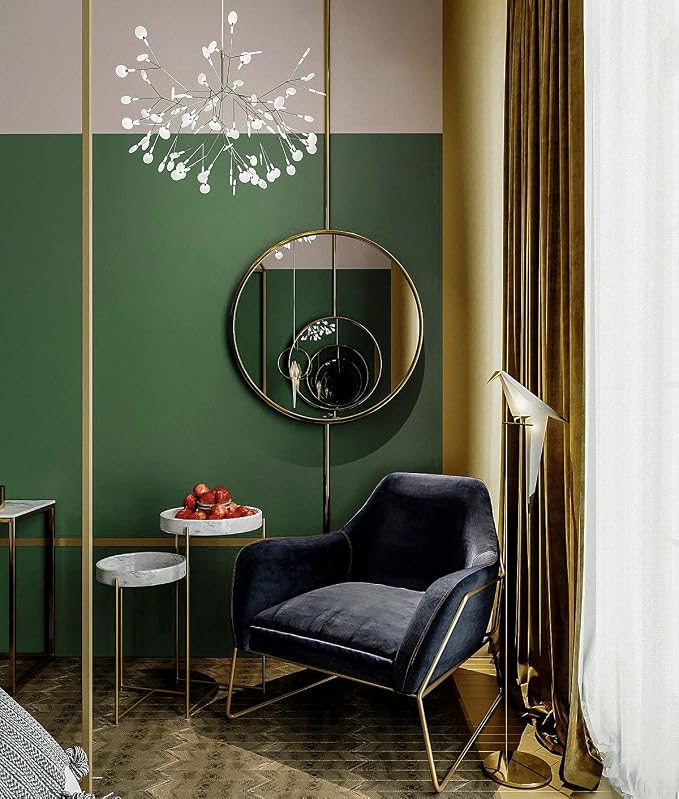 Safiyya 393"x17.7" Olive Green Peel and Stick Wallpaper Dark Green Contact Paper Self Adhesive Contact Paper Decorative Wallpaper Vinyl Rolls for Wall