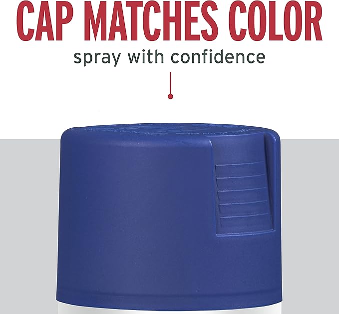 Rust-Oleum 276270-6PK Stops Rust Spray Paint, 12 oz, Satin Sapphire, 6 Pack