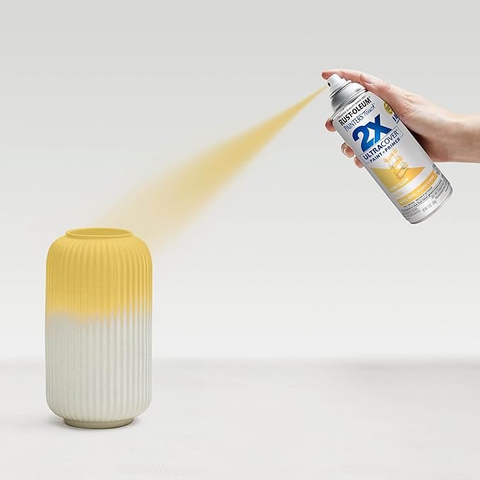 Rust-Oleum 249091 Painter's Touch 2X Ultra Cover Spray Paint, 12 oz, Gloss Warm Yellow (Pack of 4)