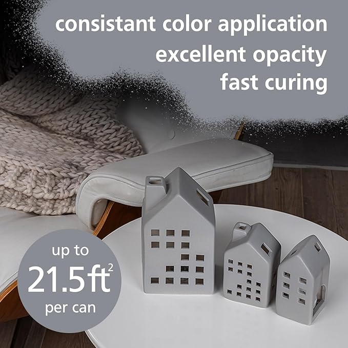 In Love With Grey Spray Paint | Water based & Odorless | Eco-Friendly & Vegan | Weather & UV-Resistant | For all Substrates | Fast Drying with High Coverage | For Indoor/Outdoor Use