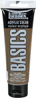Liquitex BASICS Acrylic Paint, 118ml (4-oz) Tube, Raw Umber