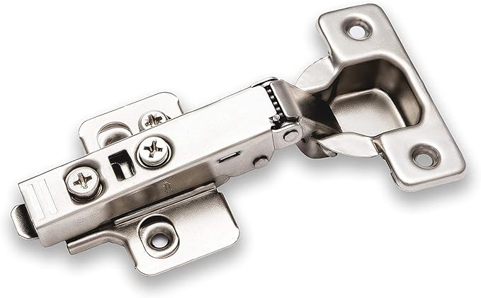 Berta 10-Pack Full Overlay Frameless Soft-Close European Hinges, 110° 3D Adjustable, Clip-On Concealed Kitchen Cabinet Door Hinges with Screws - Ideal for Modern Cabinets
