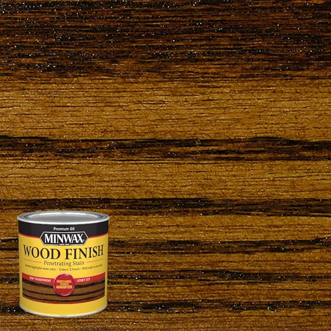 Minwax 227624444 Wood Finish, Honey, 1/2 Pint