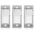 BESTTEN 3 Pack Slide Dimmer Light Switch, Quiet Rocker, Super Slim Single Pole or 3 Way Dimmable Switch, Max 300W LED, CFL, 600W Incandescent, ETL Listed, White