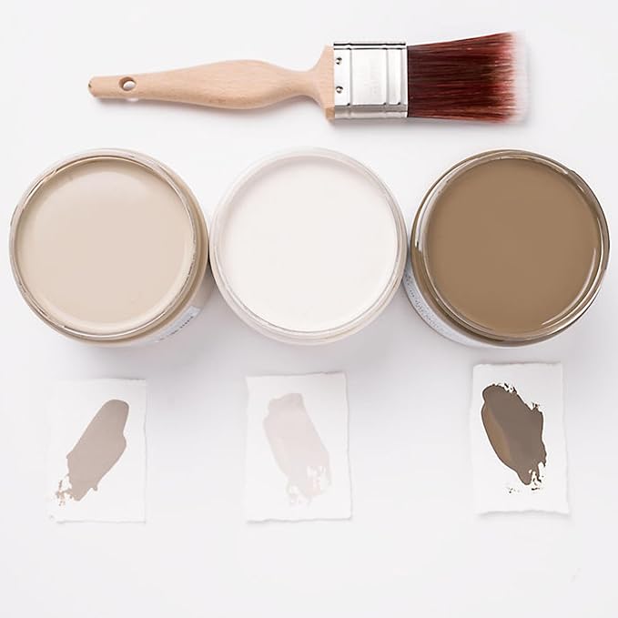Dixie Belle Silk All-in-One Mineral Paint | French Villa (16oz) | Soft Warm Greige All-in-One Water Based Primer + Topcoat | Durable Furniture Paint | Low Reflective Finish