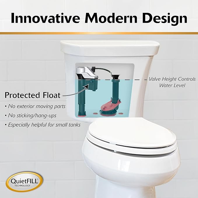 Korky Complete Toilet Repair Kit - Size: Large 3-Inch - Fixes: Running, Noisy, No/Slow Refill, and No/Weak Flush Toilets - Easy to Install, 5010MP