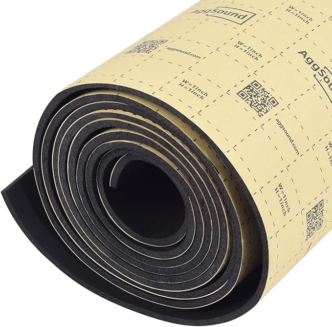 Sound Deadening Mat 1/4inch(7 mm) 107.64sqft - Car Sound Deadening Material Closed Cell Foam - Heat Insulation PE Foam Sound Deadener Material & Heat Barrier