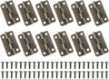 MECCANIXITY Small Butt Hinges 1-1/2 Inch Mini Jewelry Box Hinge with Screw for Jewelry Wooden Boxes Cabinet Drawer Doors Gate (Bronze Tone, Pack of 12)