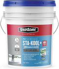 Gardner Sta-kool Elastomeric Roof Coating, White, RV Roof Coating 5 Gallon