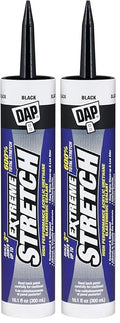 DAP 7079818713 Extreme Stretch Elastomeric Sealant, Black, 10 Ounces (Pack of 2)