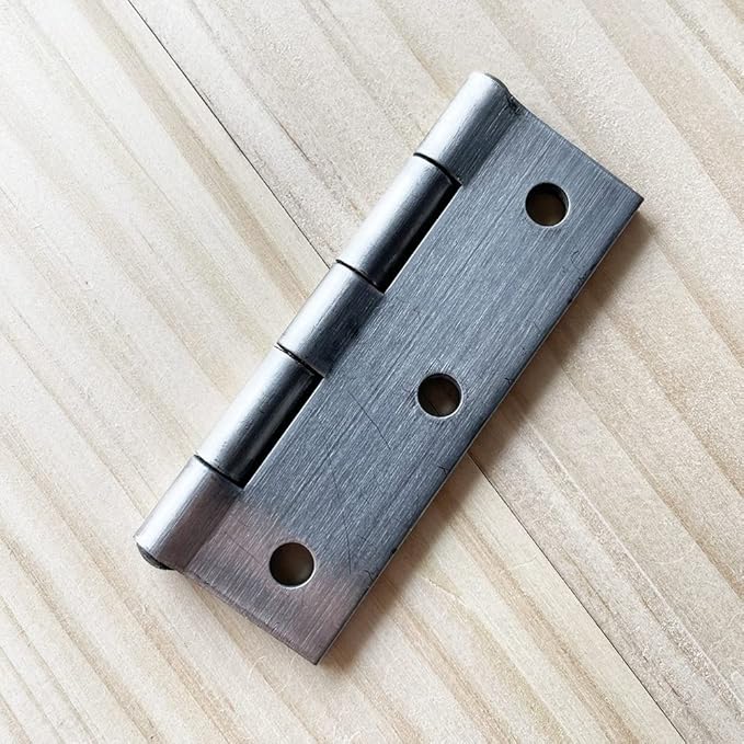 3pcs 304 Stainless Steel 3-inch Folding Butt Hinges Home Furniture Hardware Door Hinges for Door Case Lid Wooden Box Chest (75mm x 50mm x 1.5mm)