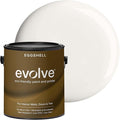 EVOLVE Interior Paint & Primer, Eggshell (True White), 1 Gallon – One-Coat Coverage, Excellent Hide, Low VOC, Low Odor, Washable Paint for Walls, Doors & Trim