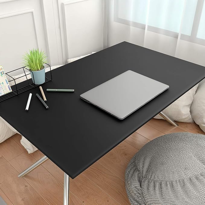 30"x120" Black Wallpaper Peel and Stick Pureblack Wallpaper for Walls Removable Black Contact Paper for Cabinets and Drawers Self Adhesive Large Solid Color Contact Paper Matte Vinyl Wrap