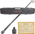 1-Inch Drive Torque Wrench 200-1500ft.lb/271.0-2032.5Nm | ±3% Precision Dual Direction Torque Wrenches with 24-Tooth Dual Range Scales with Ft.Lbs and N.m