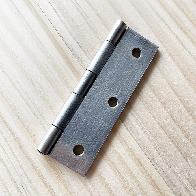 2pcs 304 Stainless Steel 3.5-inch Folding Butt Hinges Home Furniture Hardware Door Hinges for Door Case Lid Wooden Box Chest (89mm x 55mm x 1.5mm)