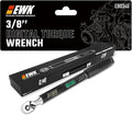 3/8 Inch Drive Digital Torque Wrench 5-100 ft-lbs (6.8-135 Nm) | IS0 6789, ±1.5% clockwise / ±2.5% counterclockwise, LCD Display, LED Buzzer Vibration Alert, 30 Memory Values