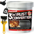 Rust Converter Paint for Metal, 3-in-1 Rust Converter & Metal Primer, Paint Directly Over Rust, Black Rust Inhibitor for Automotive Frame, Trailer & Fence, Heat & UV Resistant – 70 oz
