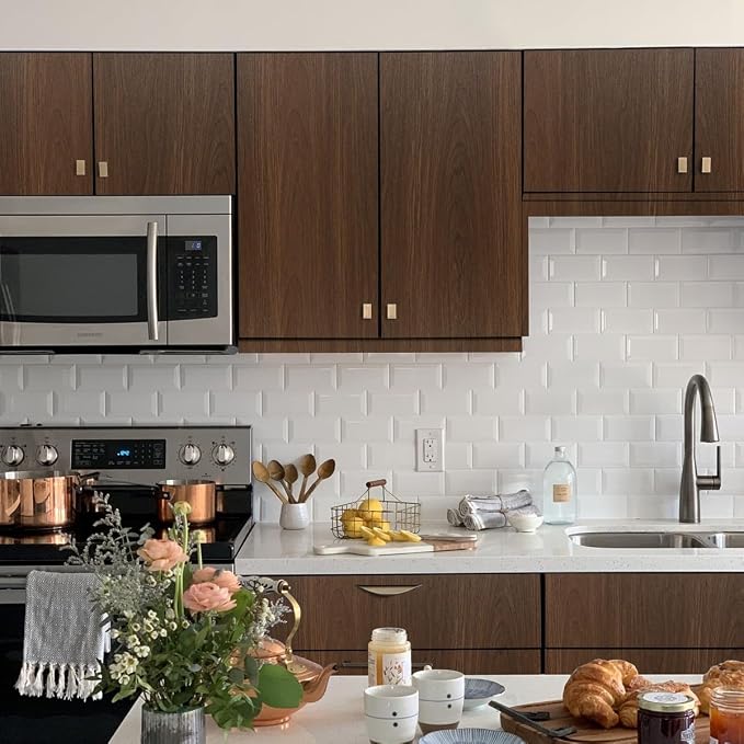 Arthome Cherry Wood Contact Paper Peel and Stick Wallpaper 33" x120" | Covers 27.5 sq ft.,Decorative Vinyl Film for Countertop,Cabinets,Shelf,Drawer Liner,Easy to Clean Removable Wall Covering