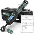 1/4 Torque Wrench Digital(1.1-22.2Ft.Lb) ±1% Average test accuracy Digital Torque Wrench 1/4 Drive with Buzzer and Colorful LED Indicator/Track Mode for Bike Moto Gunsmithing
