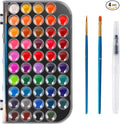 Watercolor Paint, 48 Colors Washable Watercolor Paint Set with a Brush a Refillable Water Brush Pen and Palette, Non-toxic Water Color Paints Sets for Kids Adults Artists Children Students Beginner