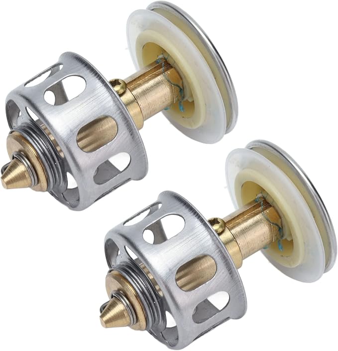 Bathroom Folding Drain Filter - Copper & Stainless Steel, Push-Pull Bounce Core, Clog Prevention for Shower & Sink, & Easy to Clean