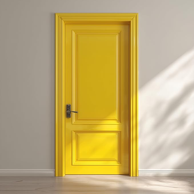 EVOLVE Multi-Purpose Alkyd Enamel – Interior Exterior Oil-Based Paint for Wood, Metal, Concrete, & Masonry, High-Gloss, Rust & Abrasion Resistant (Safety Yellow, 1 Quart)