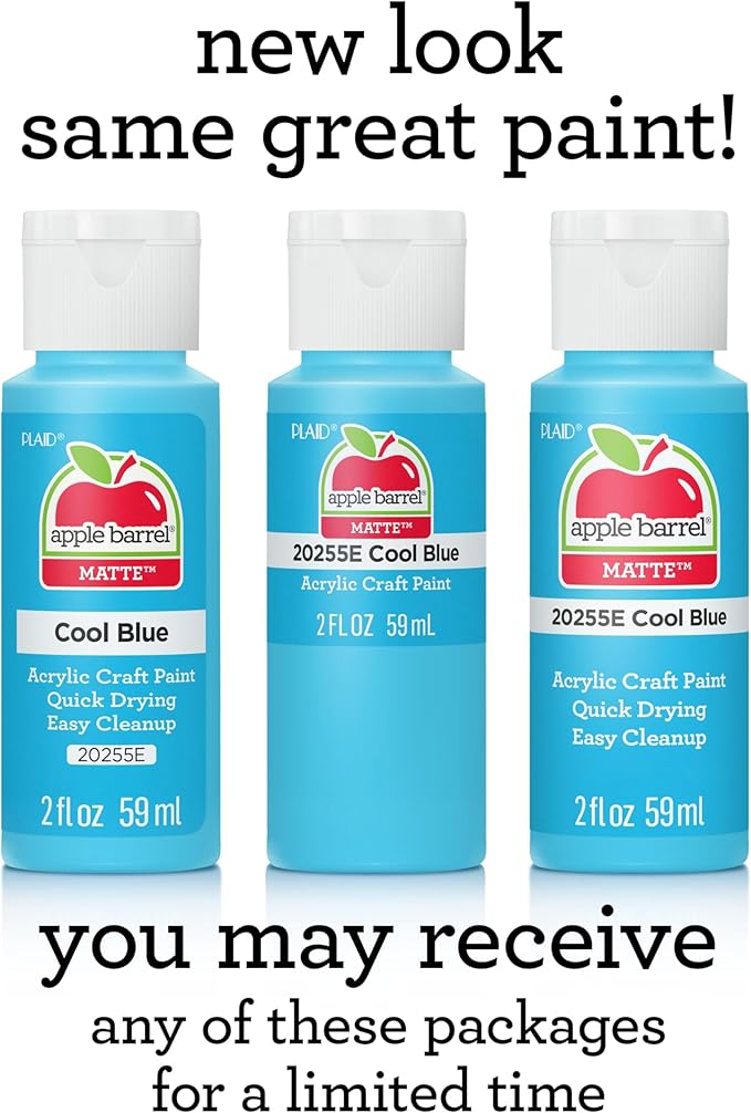 Apple Barrel, Acrylic Paint Set, 16 pc - 2 oz Bottles, Pastel Perfection, Perfect for DIY Arts and Crafts Projects