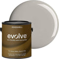 EVOLVE Interior Paint & Primer, Eggshell (Thoughtful Gray), 1 Gallon – One-Coat Coverage, Excellent Hide, Low VOC, Low Odor, Washable Paint for Walls, Doors & Trim