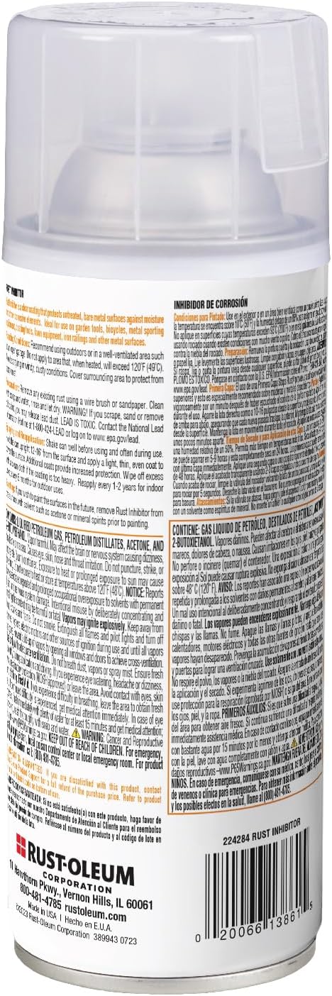 Rust-Oleum 224284 Stops Rust Rust Inhibitor Spray, 10.25 oz