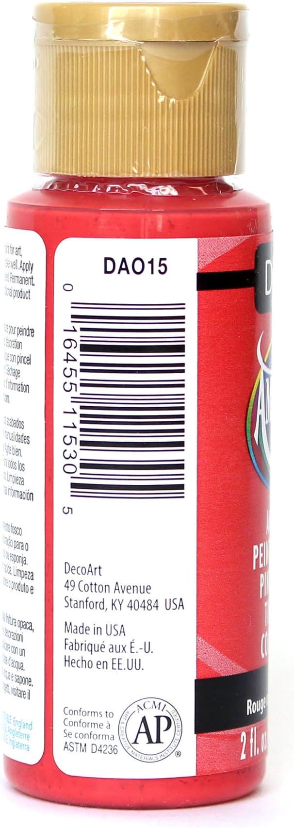 DecoArt Americana Acrylic Paint, 2-Ounce, Cadmium Red
